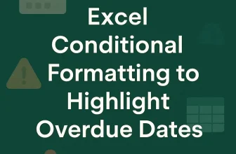 featured image - conditional formatting to highlight overdue dates in excel