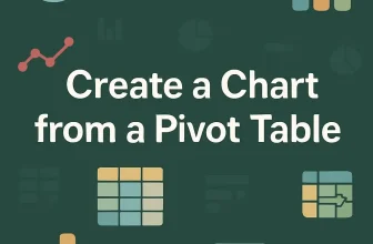 featured image- create chart from pivot table in excel