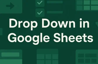 featured image - drop down in google sheets