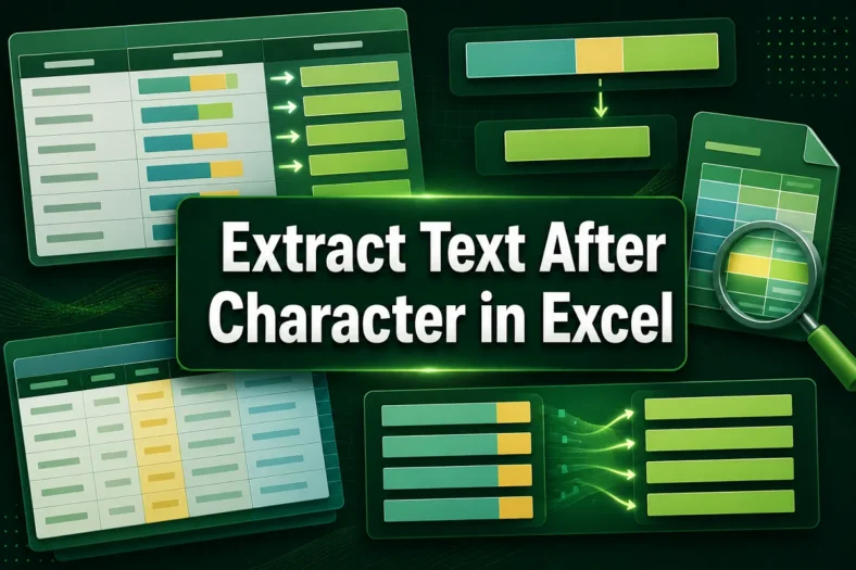 featured image - excel extract text after character