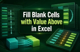 featured image - excel fill blank cells with value above