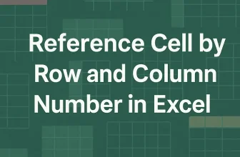 featured image - excel reference cell by row and column number