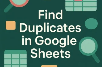 featured image - find duplicates in google sheets
