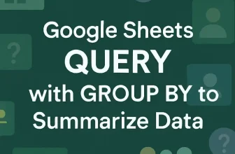 featured image -google sheets query group by