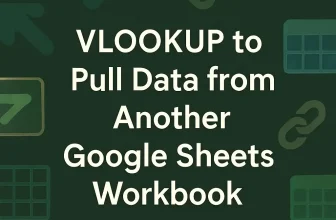featured image -google sheets vlookup from another workbook