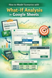 featured image - google sheets what if analysis