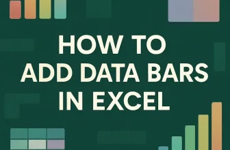 featured image - how to add data bars in excel