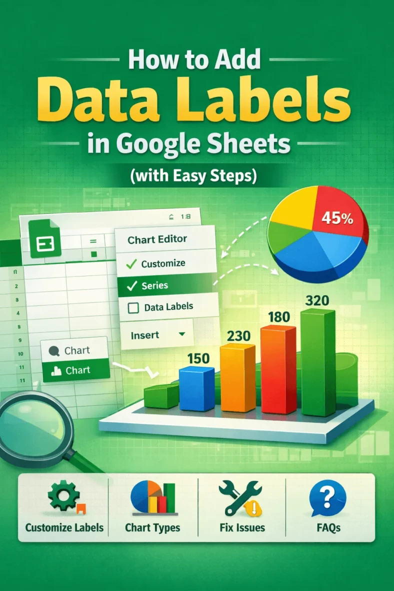 featured image - how to add data labels in google sheets