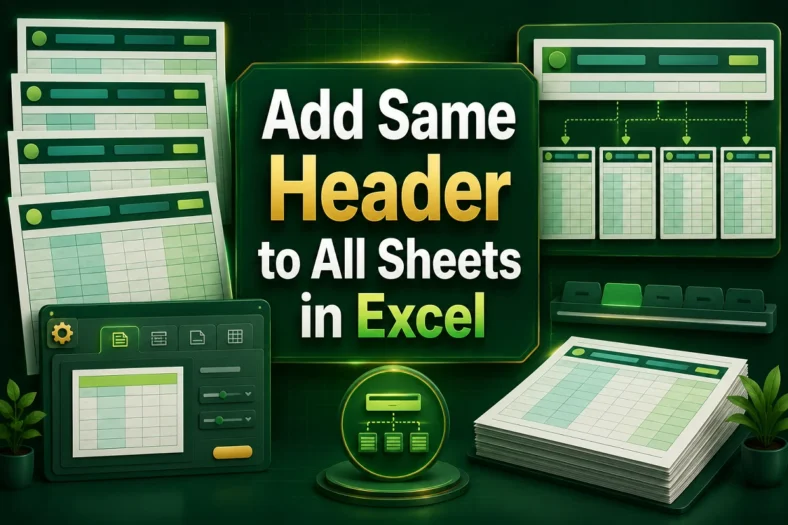 featured image - how to add same header to all sheets in excel
