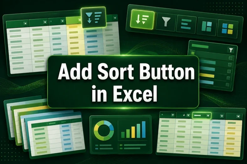 featured image - how to add sort button in excel