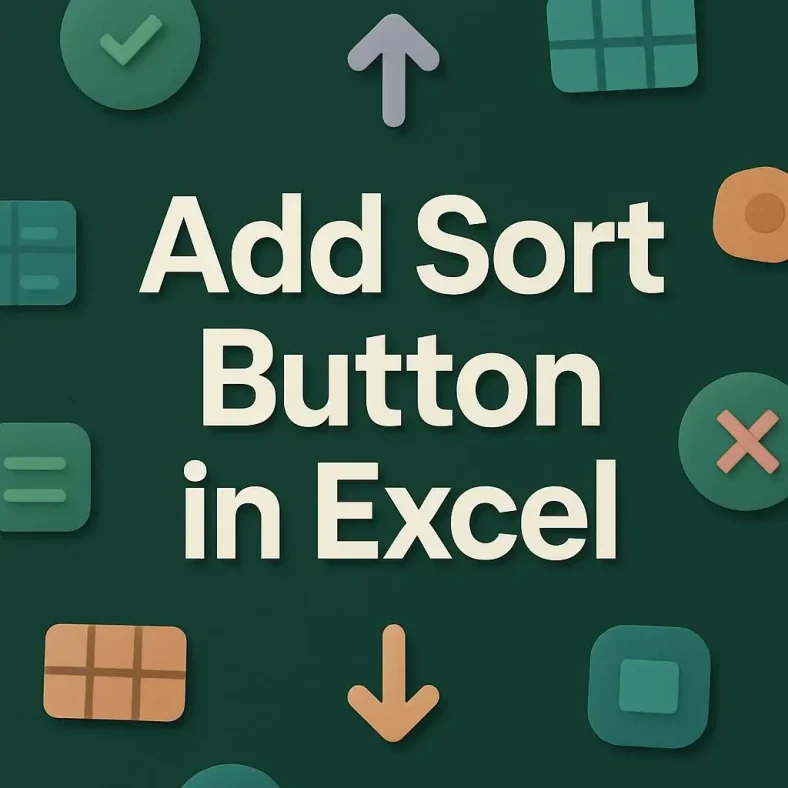 featured image - how to add sort button in excel
