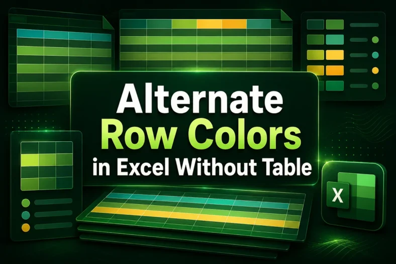 featured image - how to alternate row colors in excel