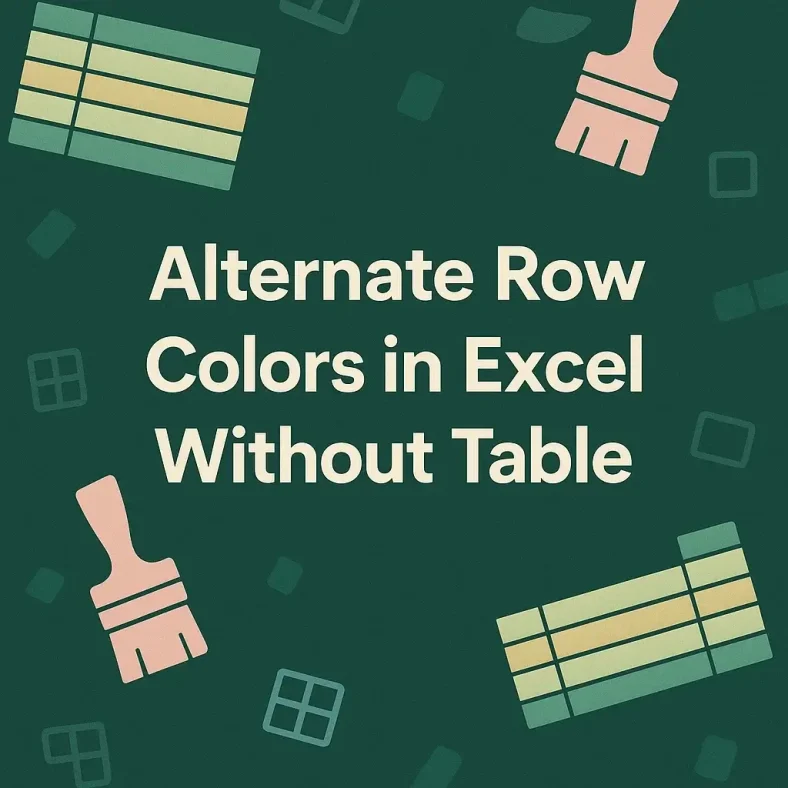 featured image - how to alternate row colors in excel