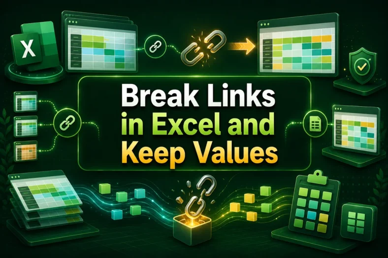 featured image - how to break links in excel and keep values