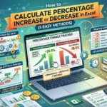 featured image - how to calculate percentage increase or decrease in excel