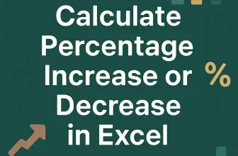featured image - how to calculate percentage increase or decrease in excel