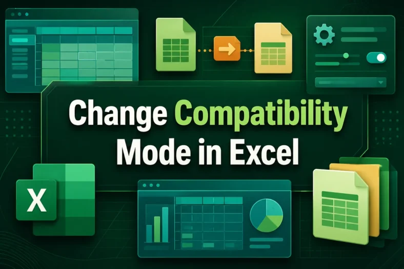 featured image- how to change compatibility mode in excel
