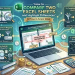 featured image - how to compare two excel sheets and highlight differences