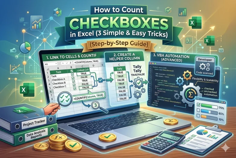 featured image - how to count checkboxes in excel