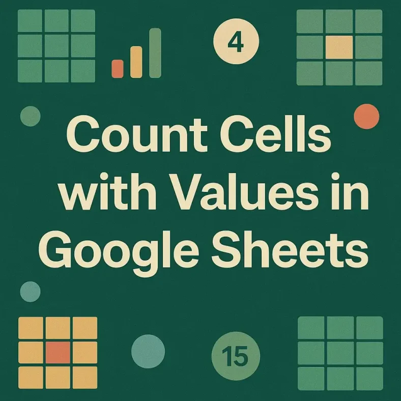 featured image - how to count cells with values in google sheets