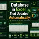 featured image - how to create a database in excel that updates automatically