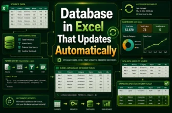 featured image - how to create a database in excel that updates automatically