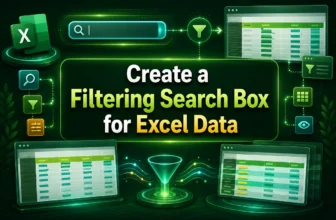 featured image - how to create a filtering search box in excel