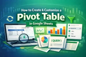 featured image - how to create a pivot table in google sheets