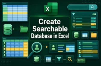 featured image - how to create a searchable database in excel