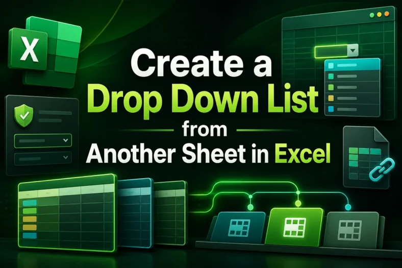 featured image - how to create drop down list from another excel sheet