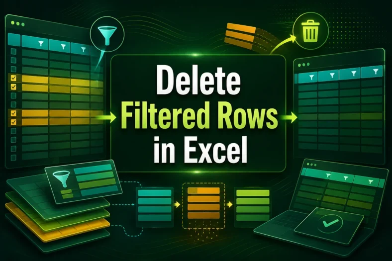 featured image - how to delete filtered rows in excel