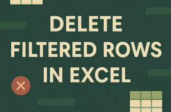 featured image - how to delete filtered rows in excel