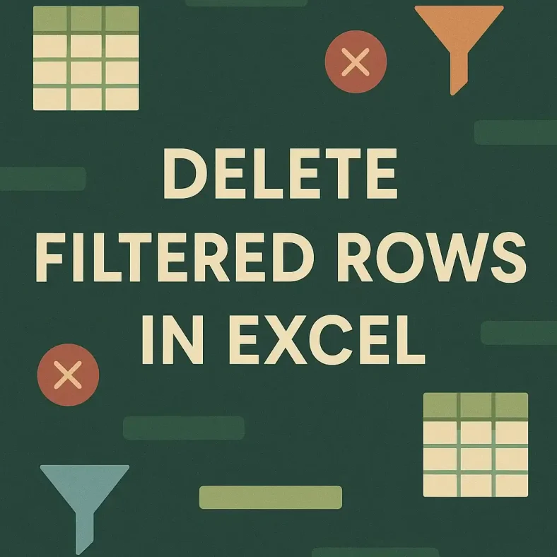 featured image - how to delete filtered rows in excel