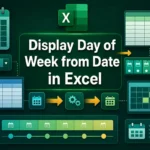 featured image - how to display day of week from date in excel