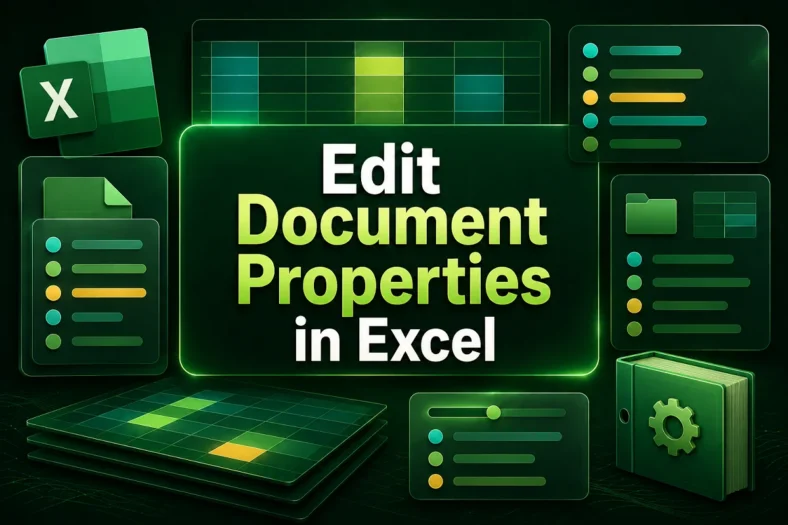 featured image - how to edit document properties in excel
