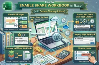 featured image - how to enable share workbook in excel