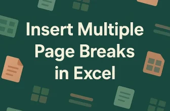featured image - how to insert multiple page breaks in excel