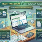 featured image - how to insert page break in excel between rows