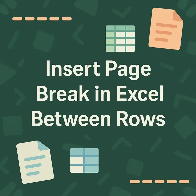 featured image - how to insert page break in excel between rows