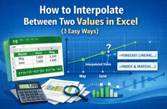 featured image - how to interpolate between two values in excel