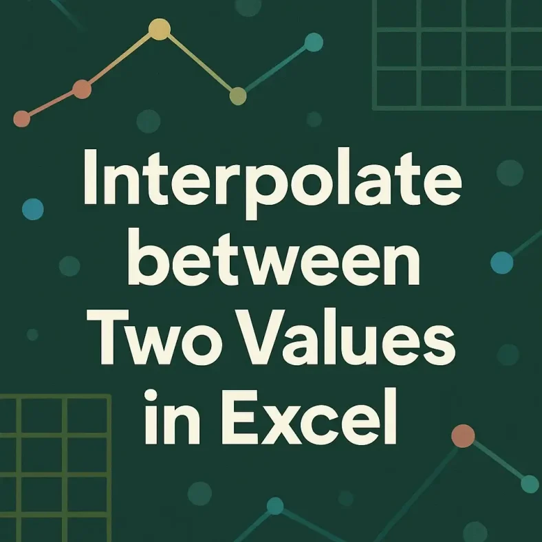 featured image - how to interpolate between two values in excel