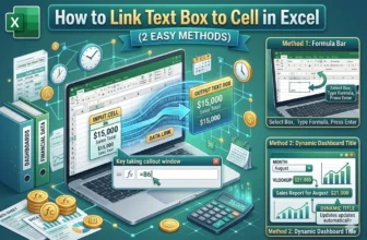 featured image - how to link text box to cell in excel