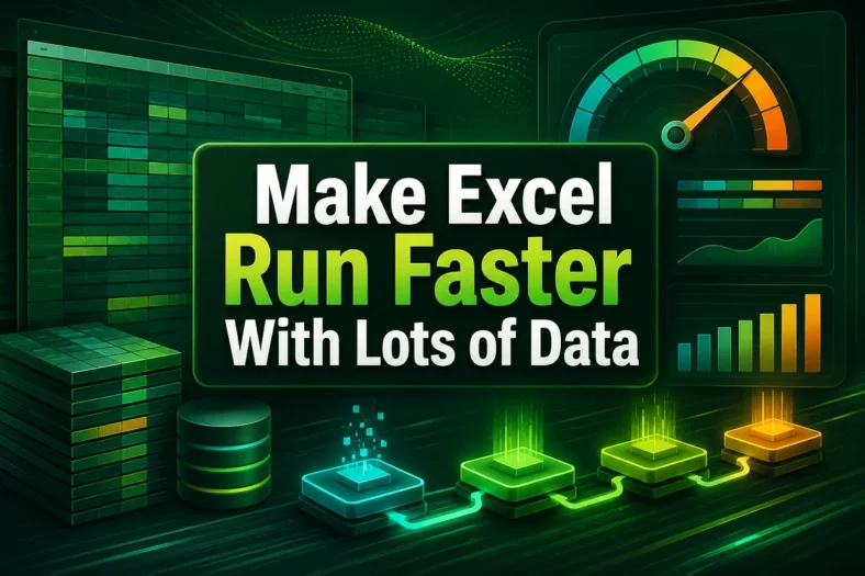 featured image - how to make excel run with lots of data