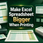 featured image - how to make excel spreadsheet bigger when printing