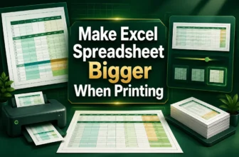 featured image - how to make excel spreadsheet bigger when printing