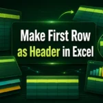 featured image - how to make first row as header in excel