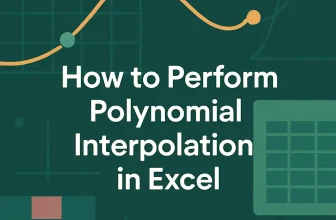 featured image - how to perform polynomial interpolation in excel