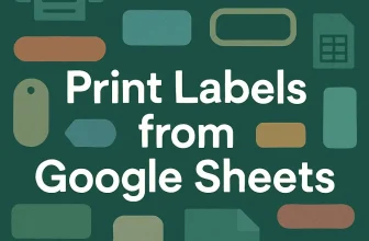 featured image - how to print labels from google sheets