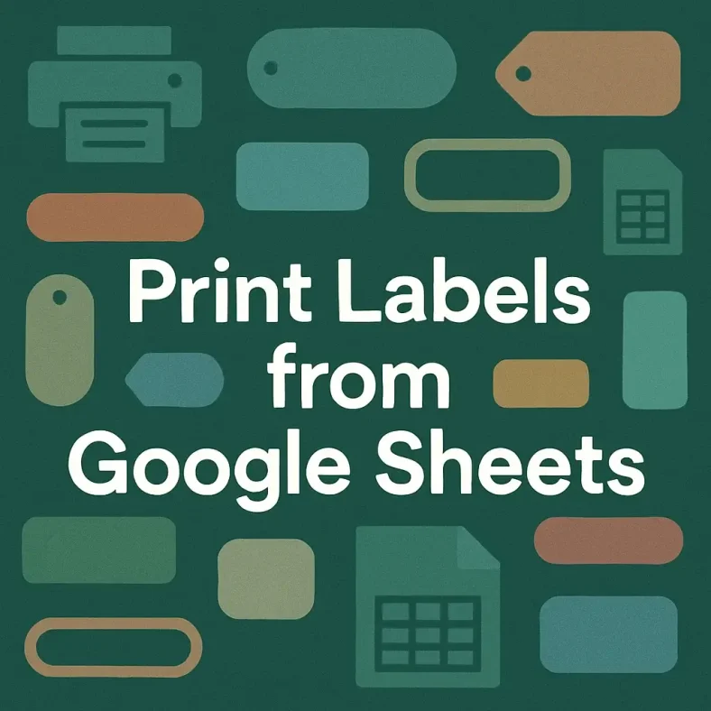 featured image - how to print labels from google sheets