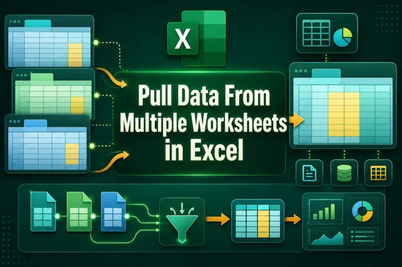 featured image - how to pull data from multiple worksheets in excel